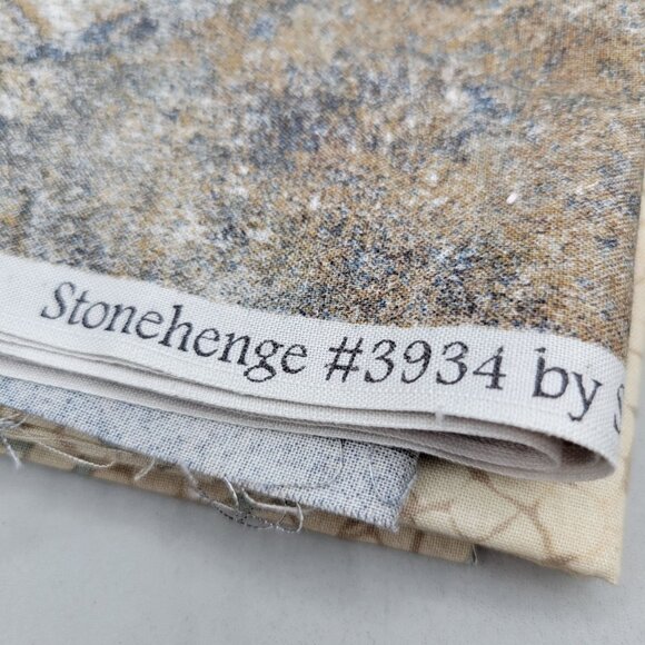 Rocks Bricks Mosaic Fat Quarters and Fabric Scraps Cotton Fabric Bundle 13 oz - Picture 3 of 5